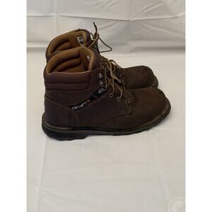 Carhartt Safety Boots Men's Size 9.5 ASTM F2413-18 Brown Steel Toe